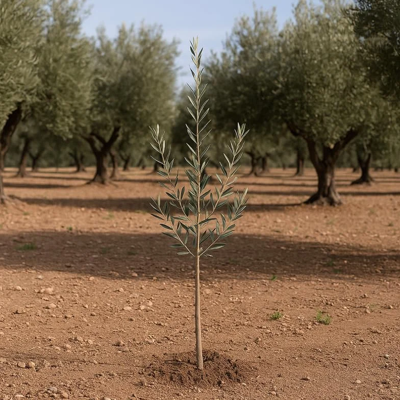 Olivo Picual Natural en Maceta 14x14 cm Altura 90-100 cm Árbol Frutal Resistente Exterior