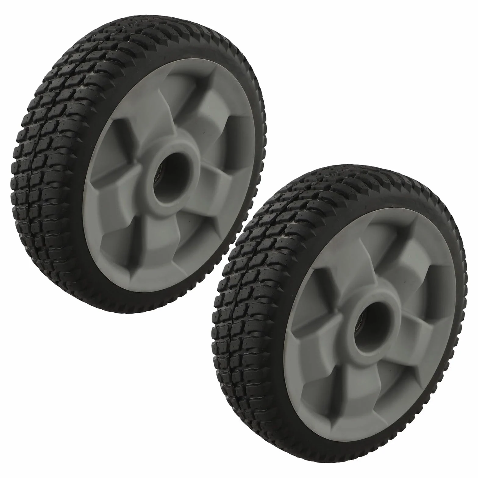 Conjunto de rueda delantera para cortacésped Toro 125-2510 de 8 pulgadas, compatible con modelos TimeMaster 20199/20200/20975/20976/20977/20978/21199 21200 21810 21811 (2 piezas)