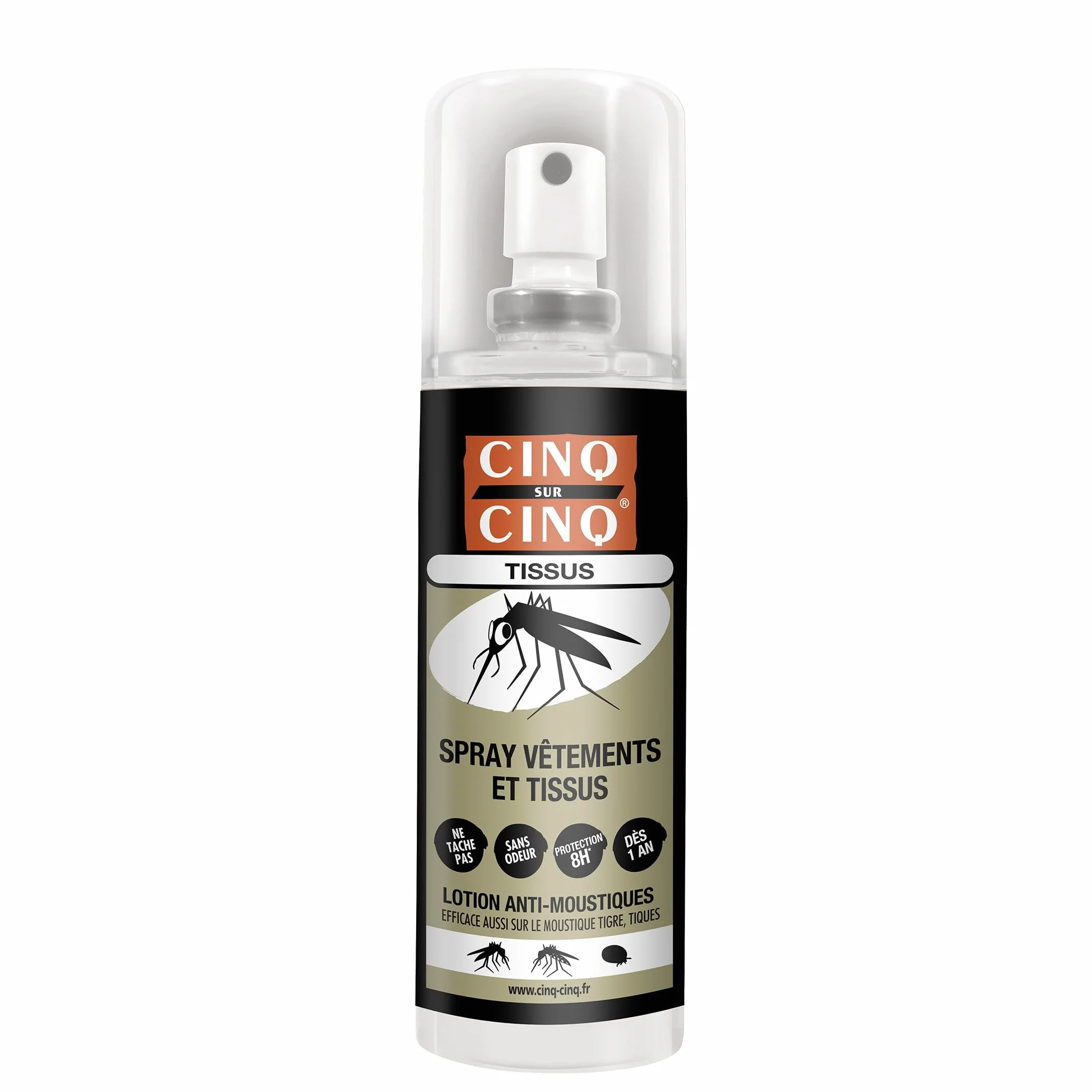 Cinq sur Cinq - Kit Haute protection contre les Moustiques Spray Tropic 100 ml + Spray Vètement 100 ml