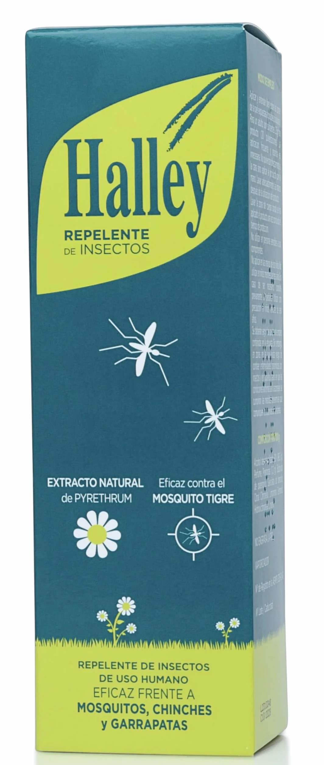 HALLEY Repelente de Insectos 150ml Protección Mosquitos Garrapatas 96% Natural 3 Años+