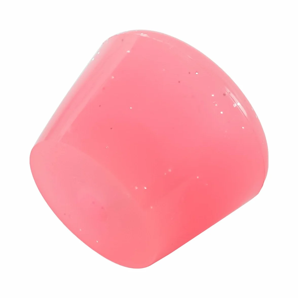 Topes para patines de goma PU universales con tornillos rosa transparente Juego de 2