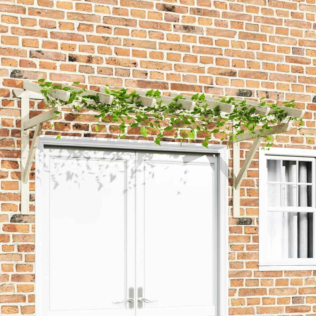 Pérgola de Puerta Madera Maciza de Pino 200x100x100 cm, Casa y jardín Jardín Artículos de Exterior Toldos, Verde, 17.2kg