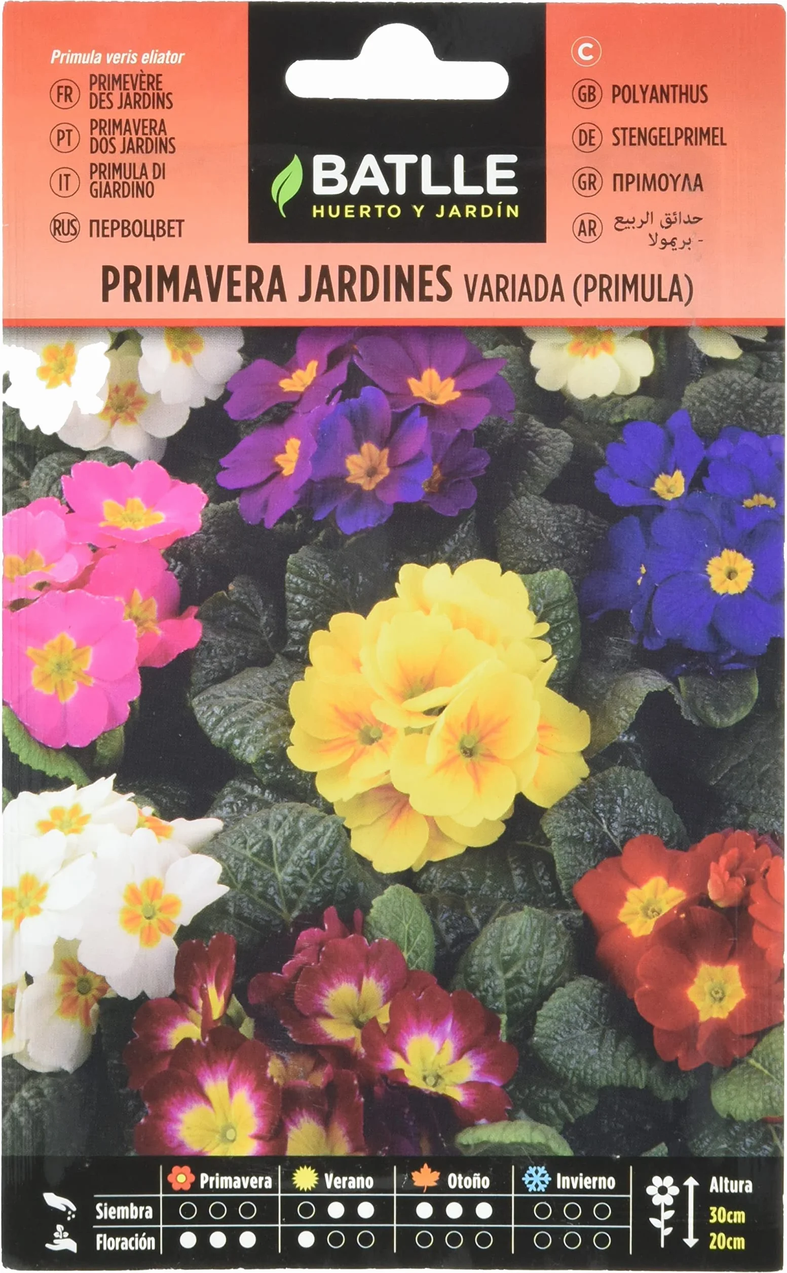 Semillas Batlle Primavera Primula JARDINES