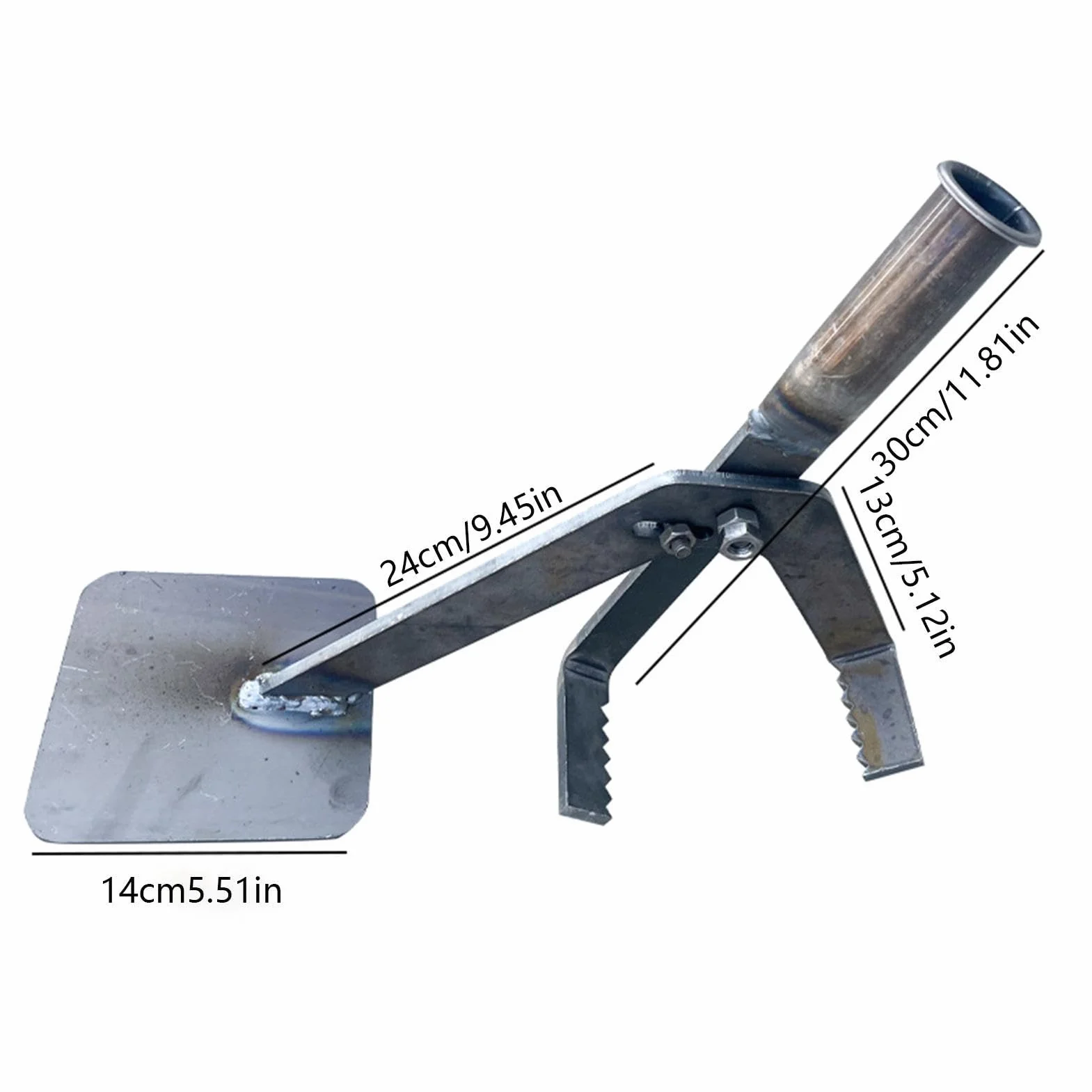 Extractor de Raíces Arrancador Manual Resistente para Postes Madera Jardín Exterior