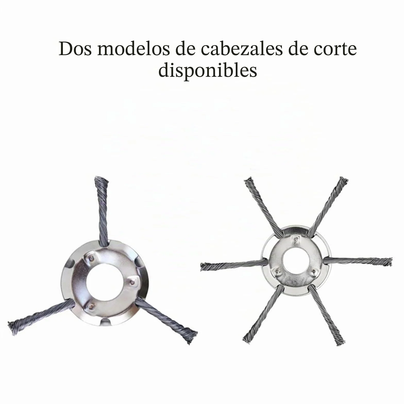 Cabezal desbrozadora alambre acero para cortacésped gasolina 6 unidades