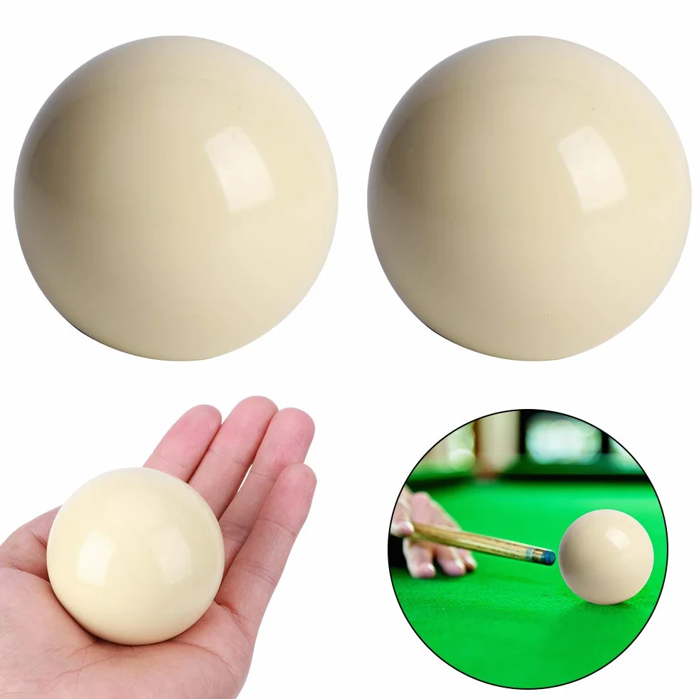 DEWIN Bola de Billar Blanca 5.72cm 2 Piezas Estándar