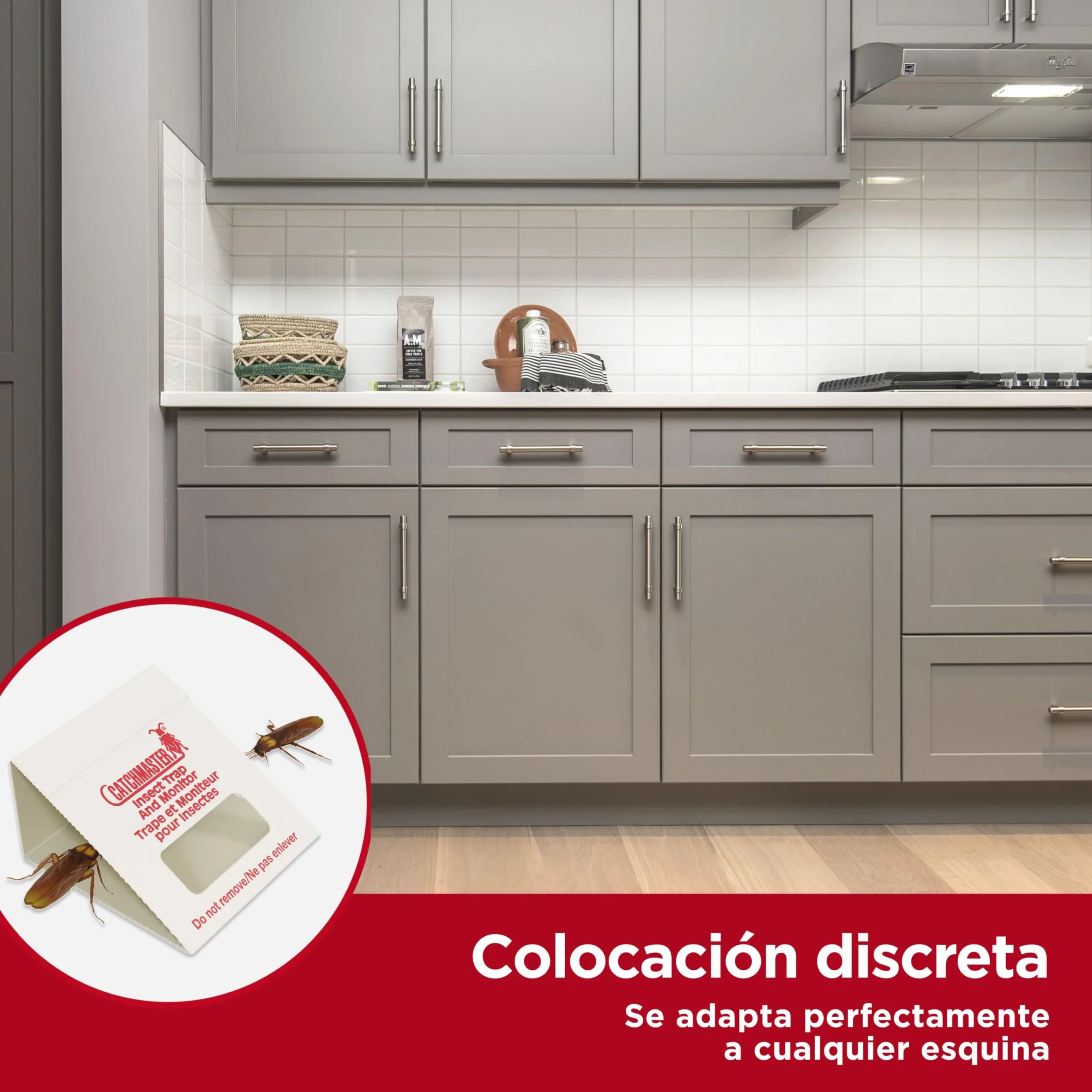 Catchmaster 100i Trampas para Cucarachas 30 Piezas Adhesivas Sin Veneno