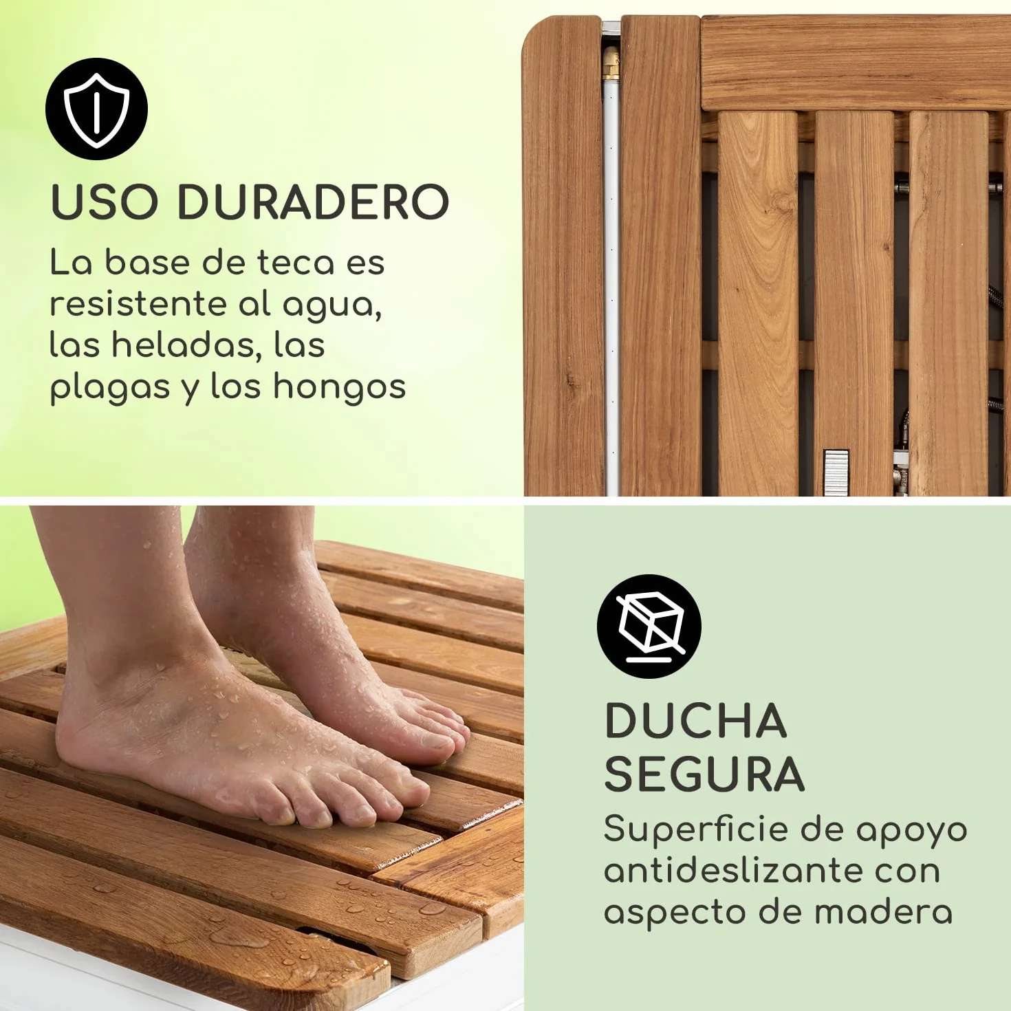 Blumfeldt Ducha Portatil Exterior Kit Camping Aluminio Resistente Agua UV Heladas 4m Altura Regulable