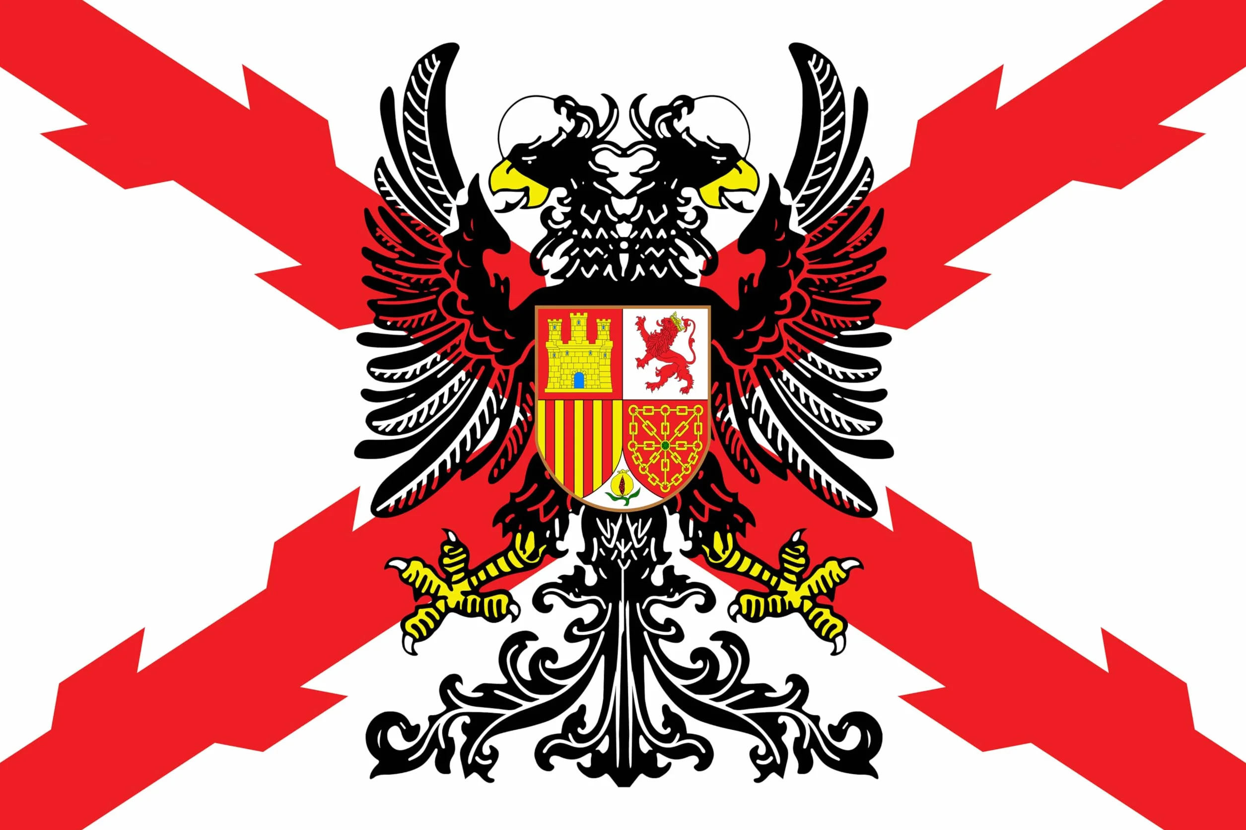 Durabol Bandera Cruz de Borgoña 150 x 90 cm Satén Brillante