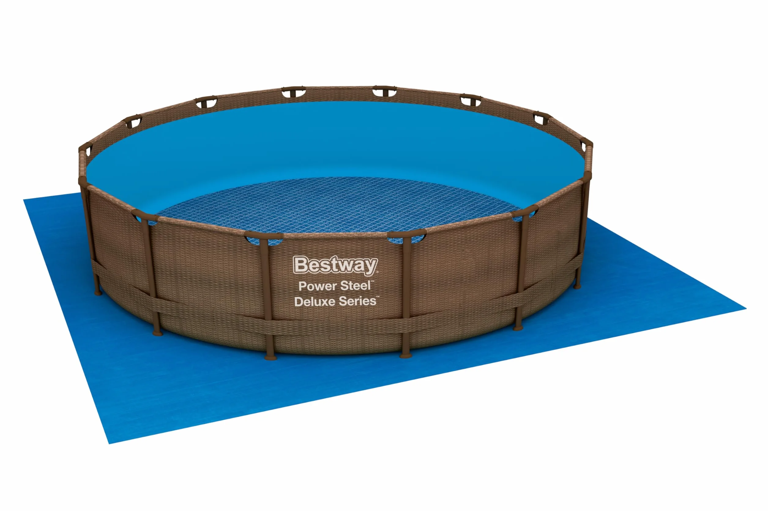 BETSWAY Tapiz Protector de Suelo 488x488 cm para Piscinas Desmontables Azul