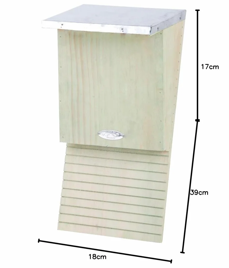 Esschert Design NKVM - Caja de Madera para Bates (39 x 18 x 17 cm), Color Natural