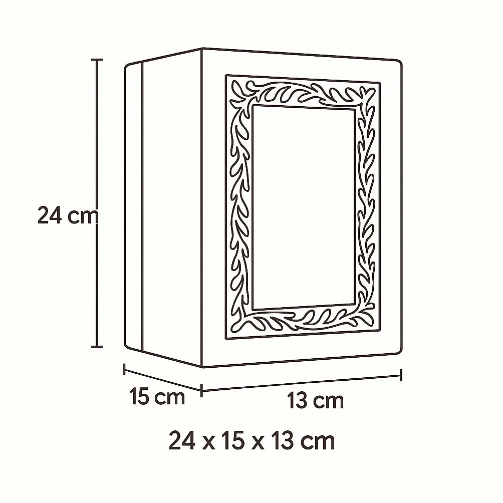 Urna de madera de palisandro hecha a mano para cenizas humanas para adultos, capacidad de 200 pulgadas cúbicas, urna funeraria con borde grabado para cenizas, caja de recuerdo conmemorativa