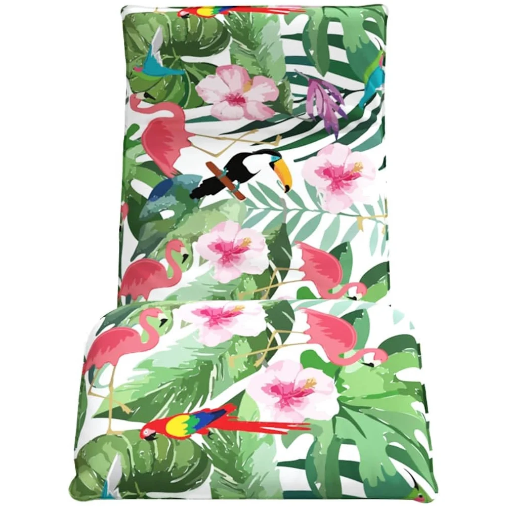 Tumbona plegable multicolor 175 x 54 x 8,5 cm, tela Oxford, ajustable en 5 direcciones, repelente al agua, para jardín, playa, piscina, silla de relajación, silla de gravedad cero interior