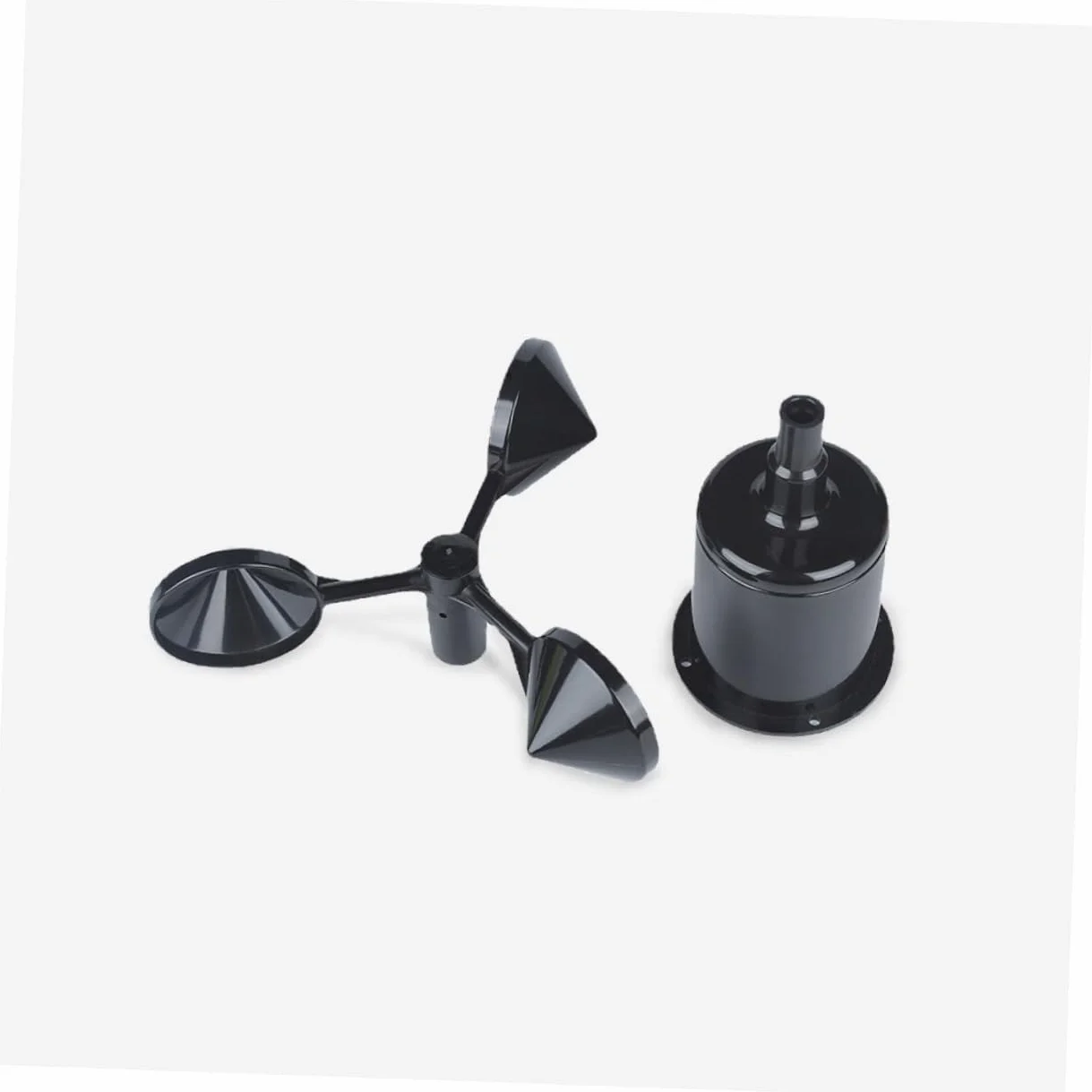 Yardwe Carcasa De Anemómetro De Plástico Abs Ligera Y Resistente para Indicador De Viento Compatible con Sensores De Velocidad