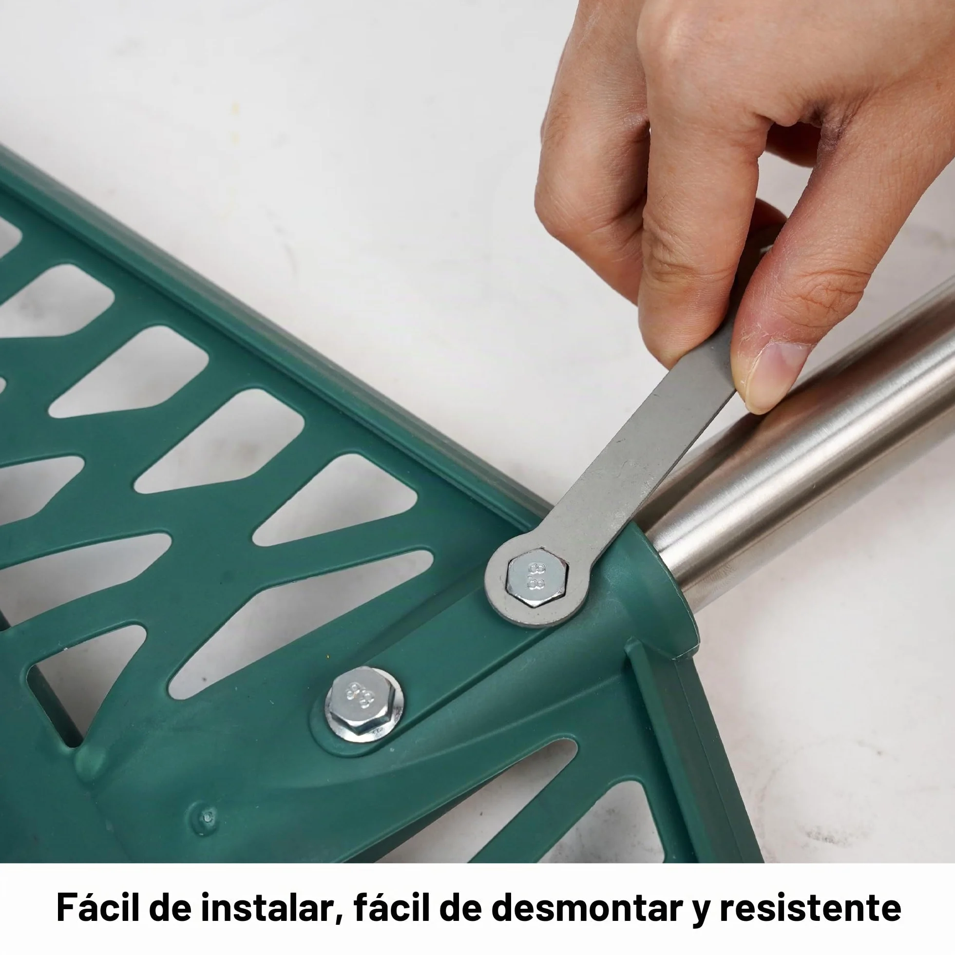 YEELOR Rastrillo de césped artificial con mango de acero ajustable 32-61 pulgadas para limpiar pelo de mascotas y hojas