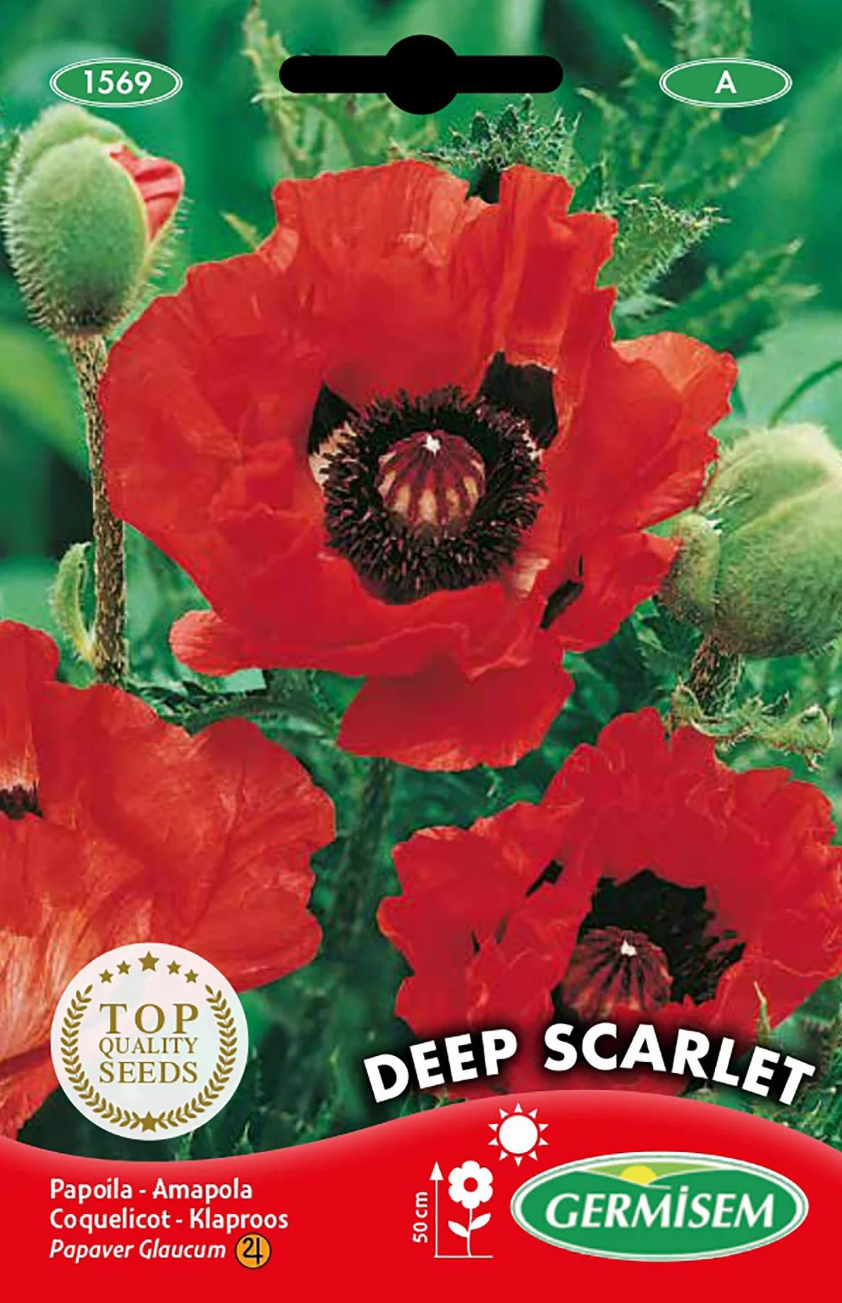 Germisem Deep Scarlet Semillas de Amapola 1g