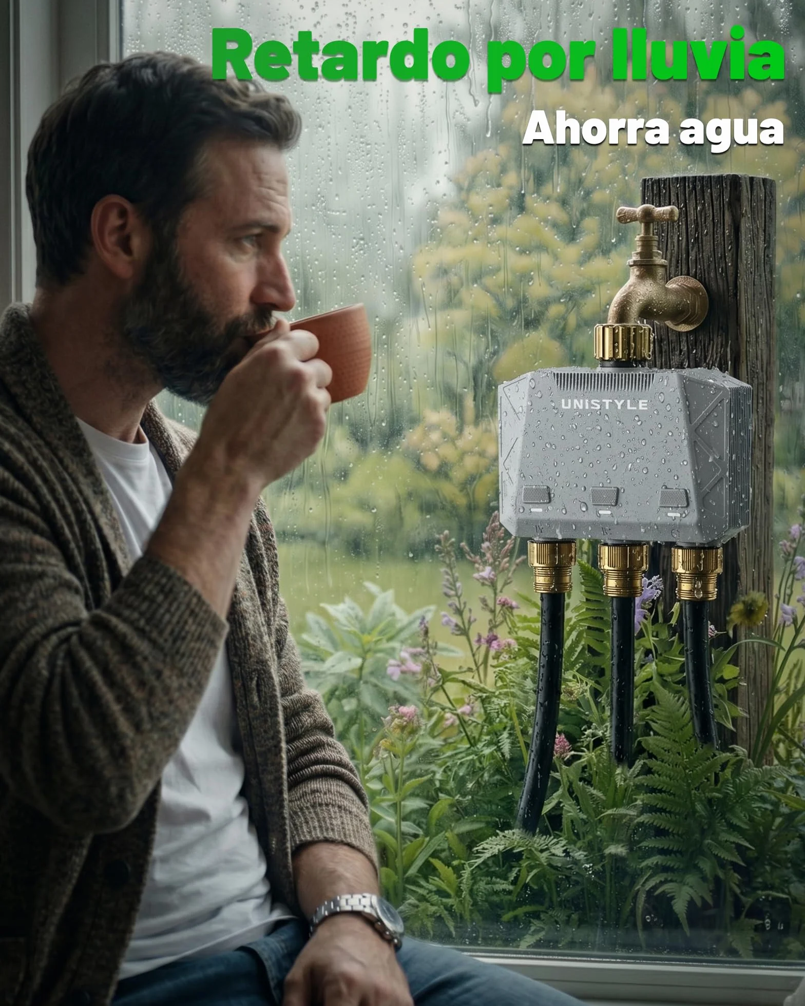 Programador de riego WiFi 3 Salidas Temporizador Inteligente App