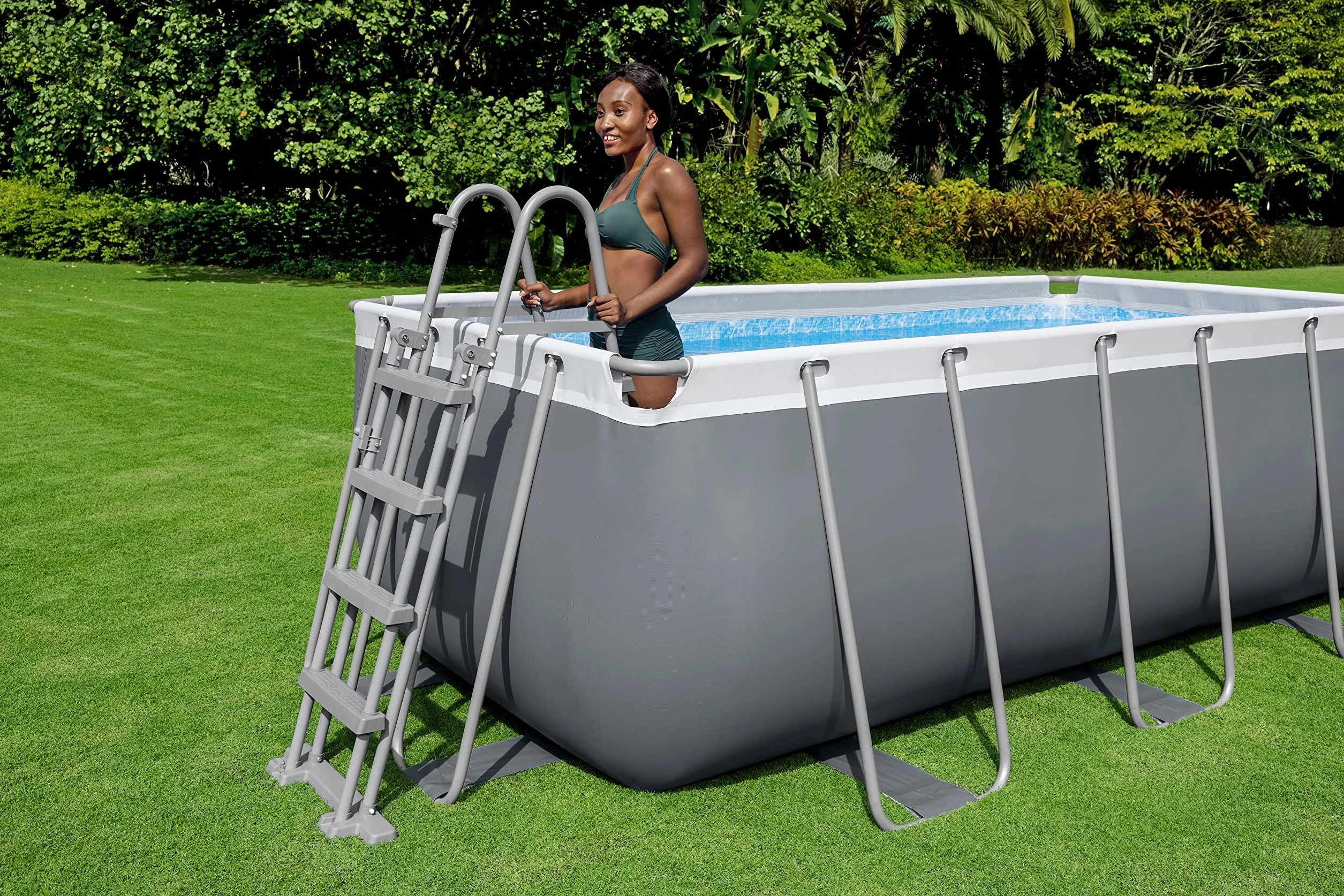Bestway Juego de Piscina Rectangular 13'6" x 6'7" x 48"