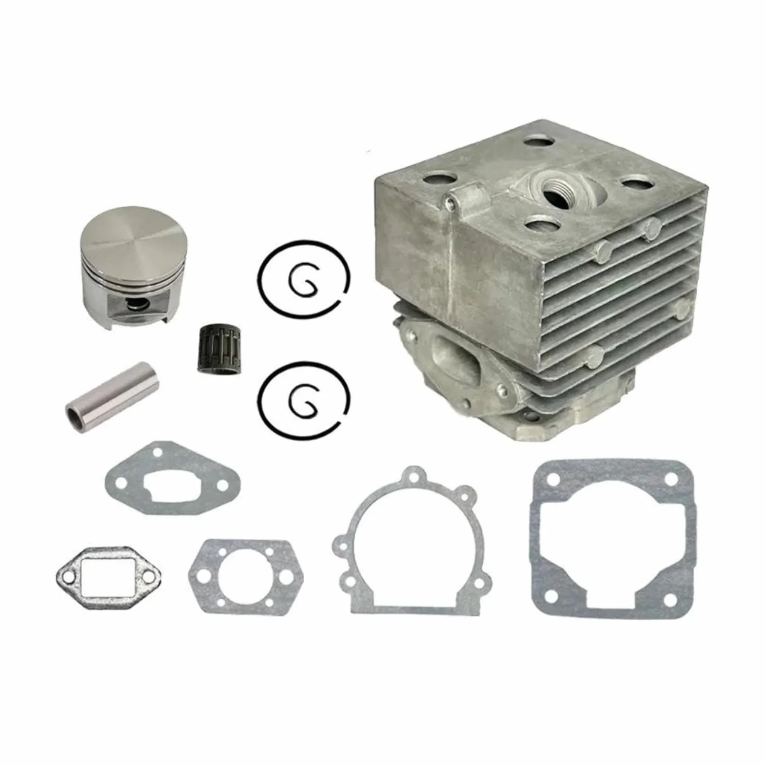 Kit de pistón de Cilindro de 46mm for S-ihl Sr340 Sr400 Sr420 Br320 Br400 Br340 Br380 Br420 Herramientas de jardín soplador de Hojas