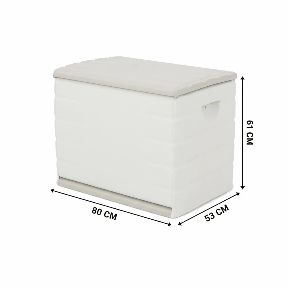 Recamania Baúl de Jardín 260 litros 80 x 61 x 53 cm Exterior Multiusos