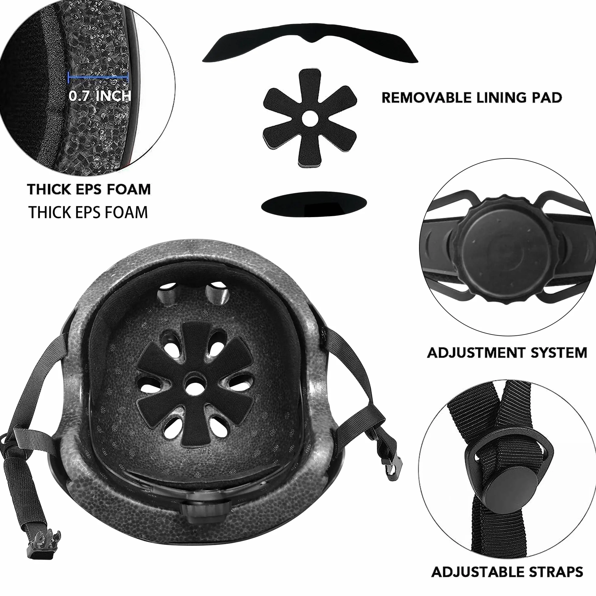 Casco para Patinete Negro