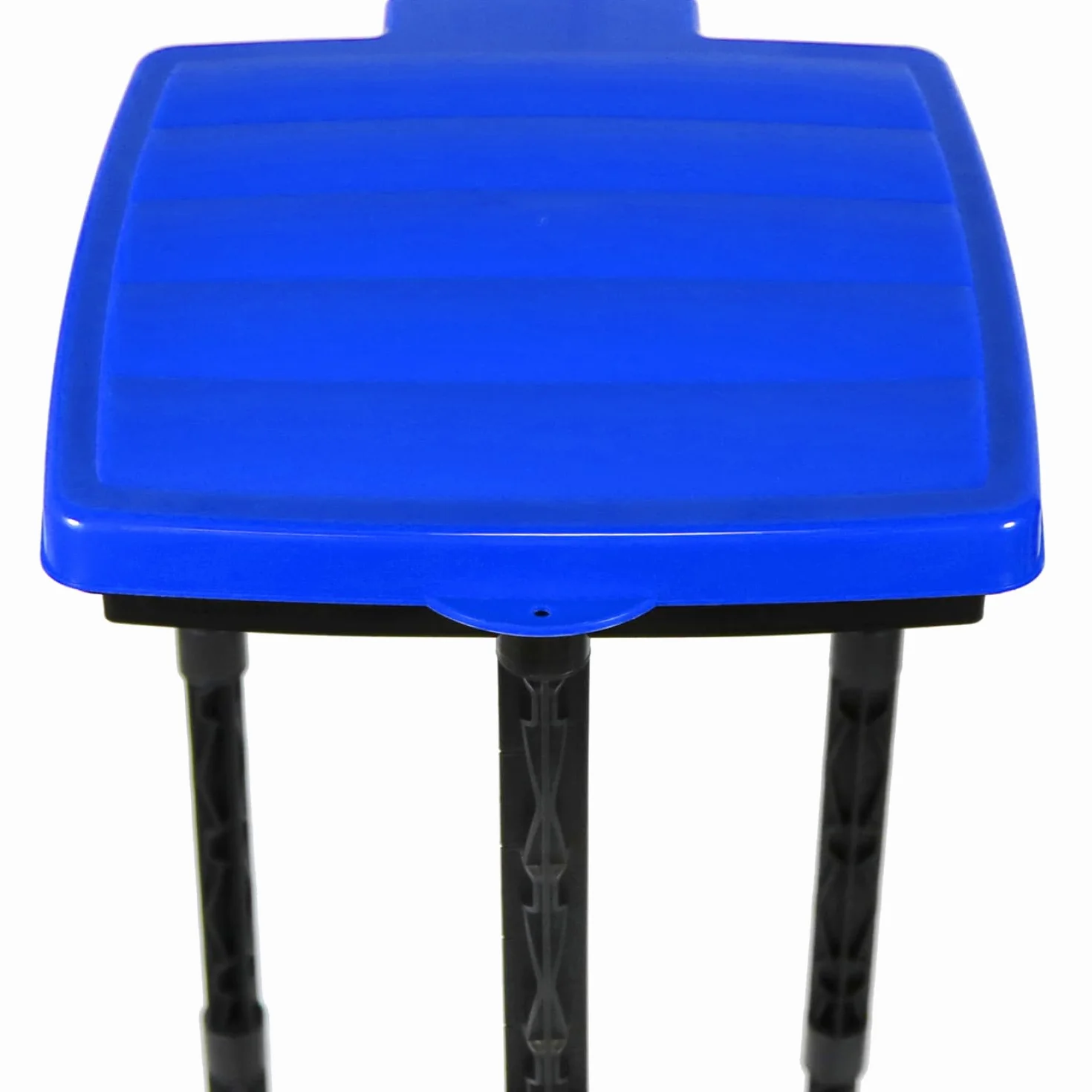 com-four® 3X Soportes para Bolsas de Basura con Tapa - 3 Alturas - Amarillo (3X - Azul)