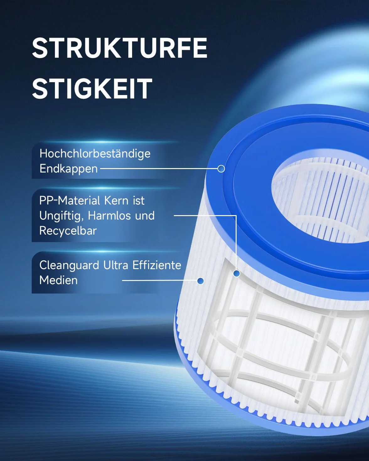 AQUALTRA Filtro S1 para Piscina, SPA Compatible con PureSpa Bomba 107 x 71 mm 6 Piezas