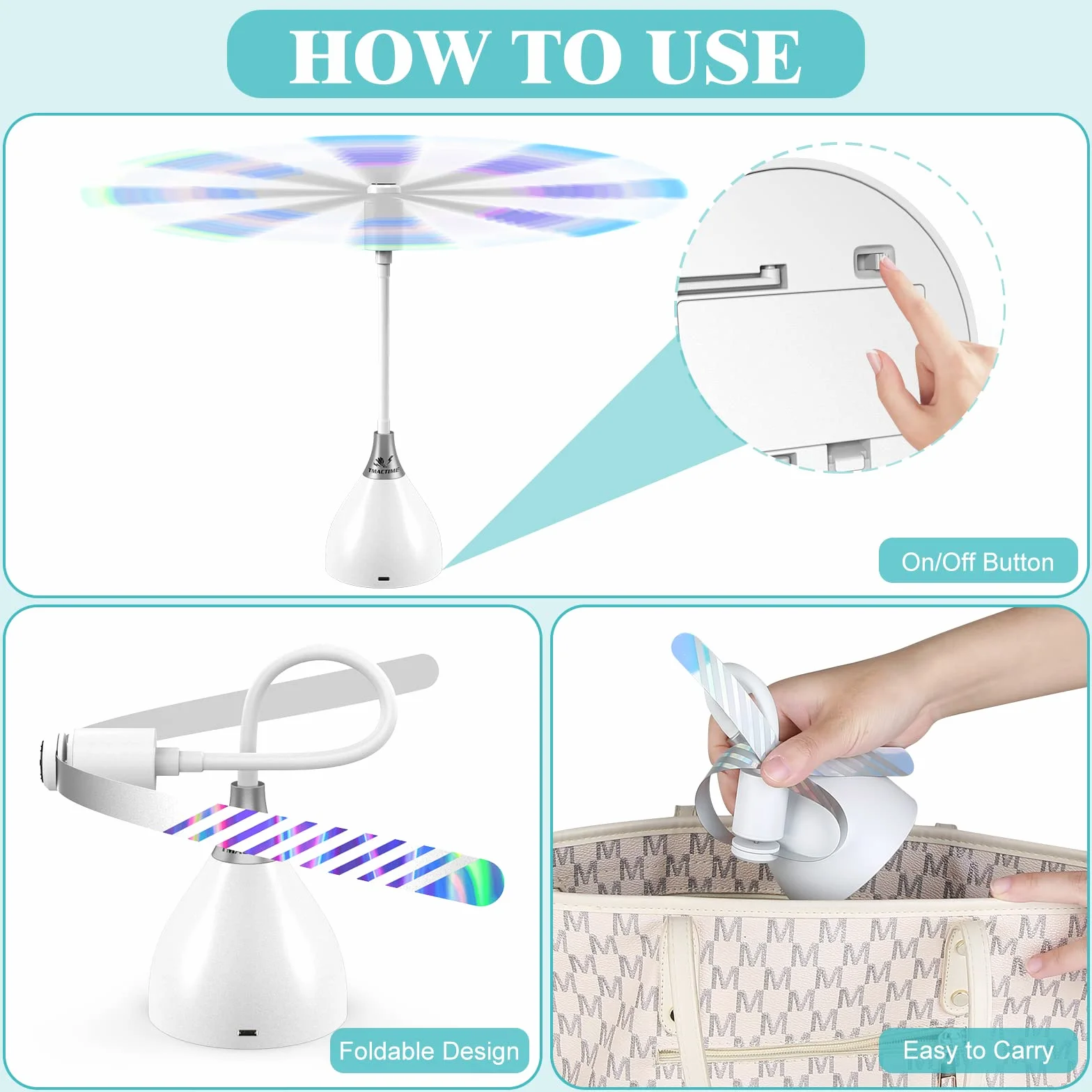 Repelente de Moscas Ventilador Anti Moscas Exterior Portátil para Picnics y Barbacoas