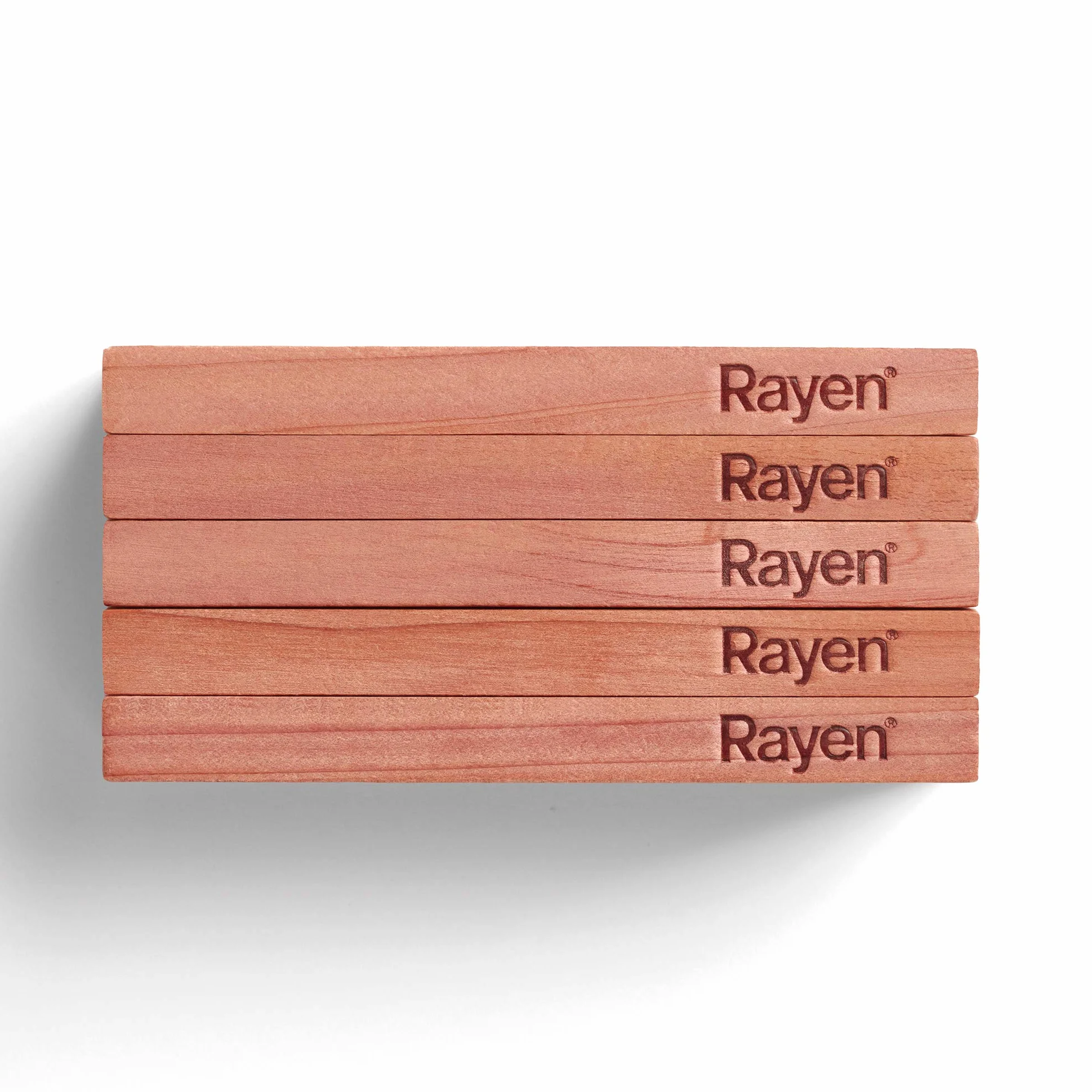 Rayen | Bloque de madera de cedro | Bloques anti-polillas | 100% natura | Elimina el moho y el olor | Dimensiones: 10 x 1 x 1cm | Pack de 20 unidades