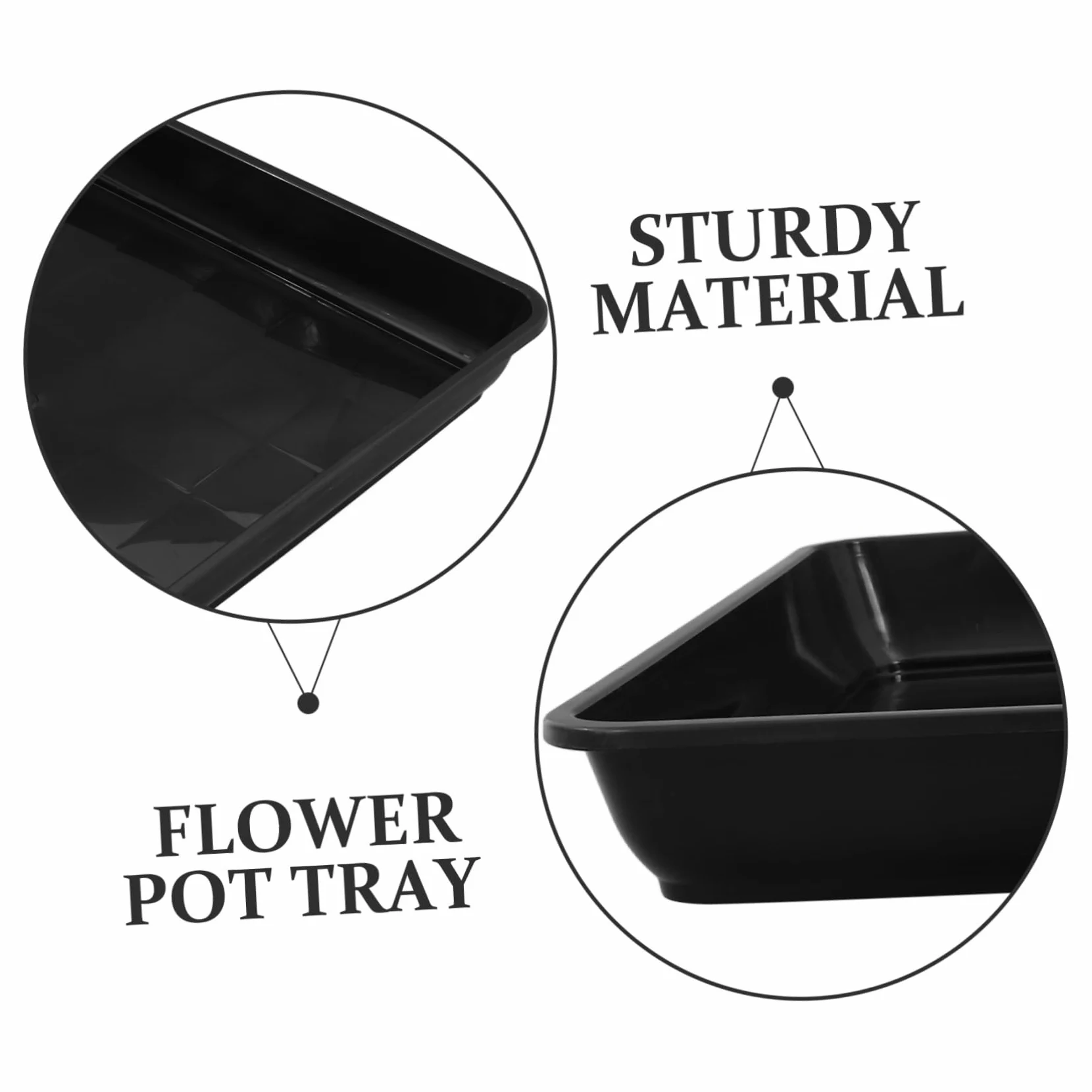 Toddmomy 2 Piezas De Base De Maceta Bandejas De Goteo para Maceta Bandeja De Agua para Plantas Bandejas para Plantas Platillo para Plantas En Maceta Platillos Cuadrados para Macetas