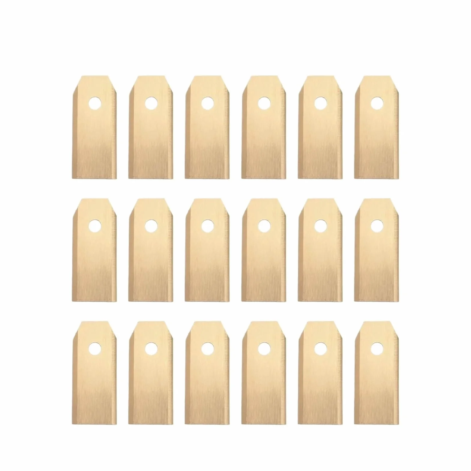 Cuchillas De Repuesto for Cortacésped, Cortadora De Césped De Acero Inoxidable, Compatible Con Cortacésped Robótico | 18pcs gold