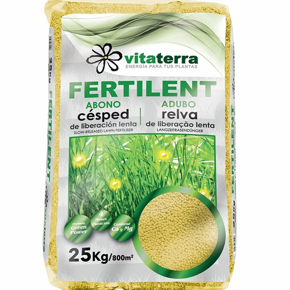 Vitaterra Abono Césped Fertilent 4 Meses 20-5-10 Saco 25 kg
