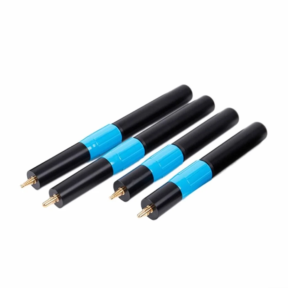 Extensión de taco de billar de metal ajustable de 9 a 12 pulgadas, alargador de eje resistente con agujero de base