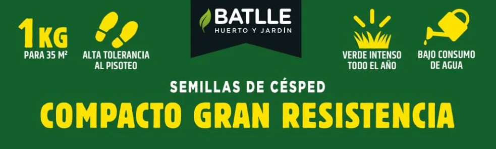 Semillas Batlle Césped Compacto de Gran Resistencia 1 kg