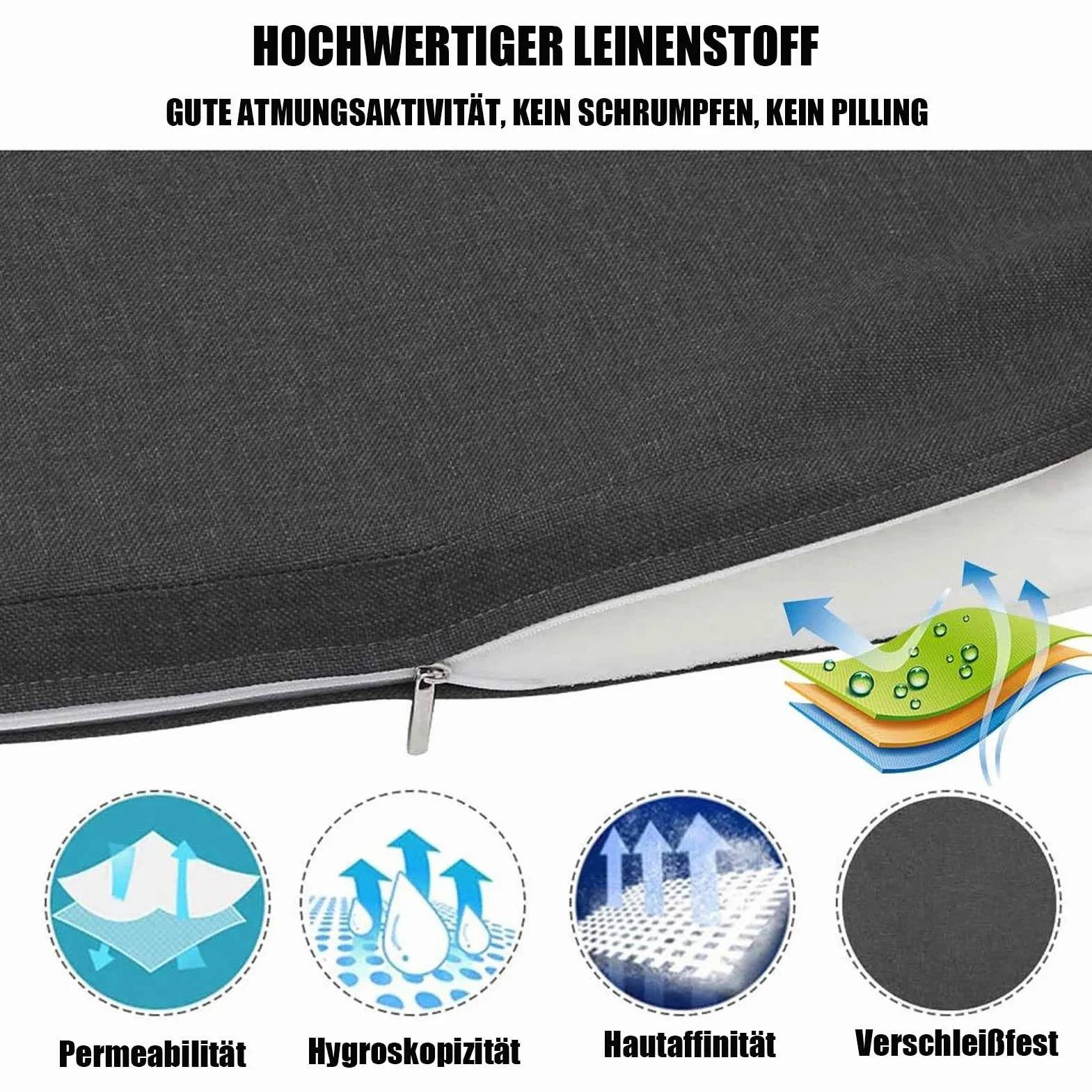 Pcevathiy Cojin a Medida, Cojines para Bancos Tamaño Personalizado, Cojín Asiento De Silla Larga Interior, Parte Inferior Antideslizante Cojines Sillas Exterior (3cm Espesor)
