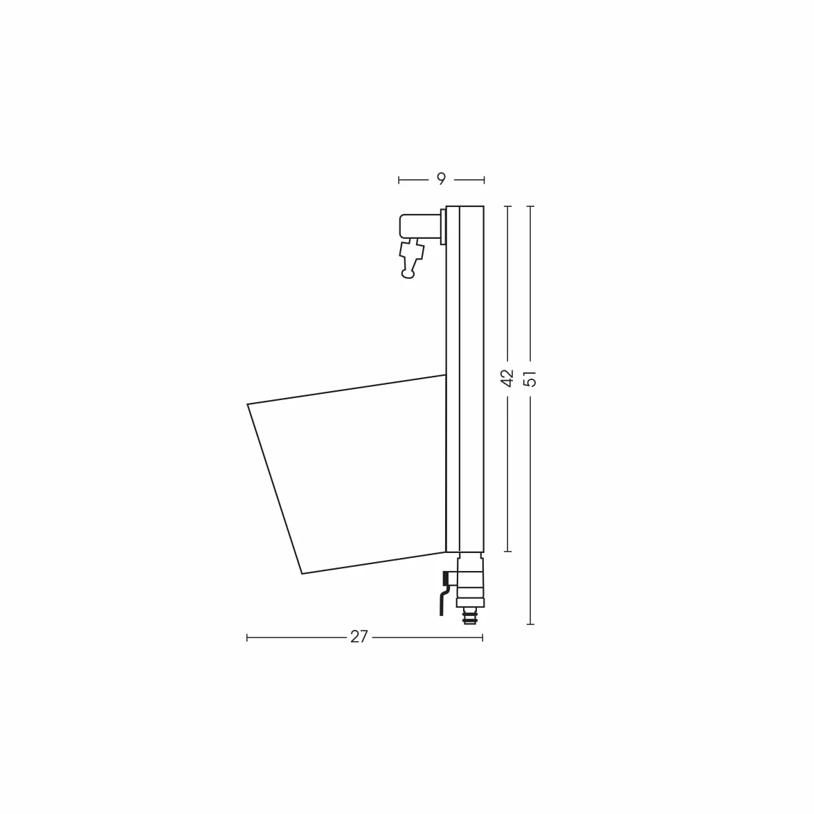 BEL FER Fuente de jardín de pared con dos grifos y cubo extraíble, con puerta de goma, modelo 42/ PRS (óxido)