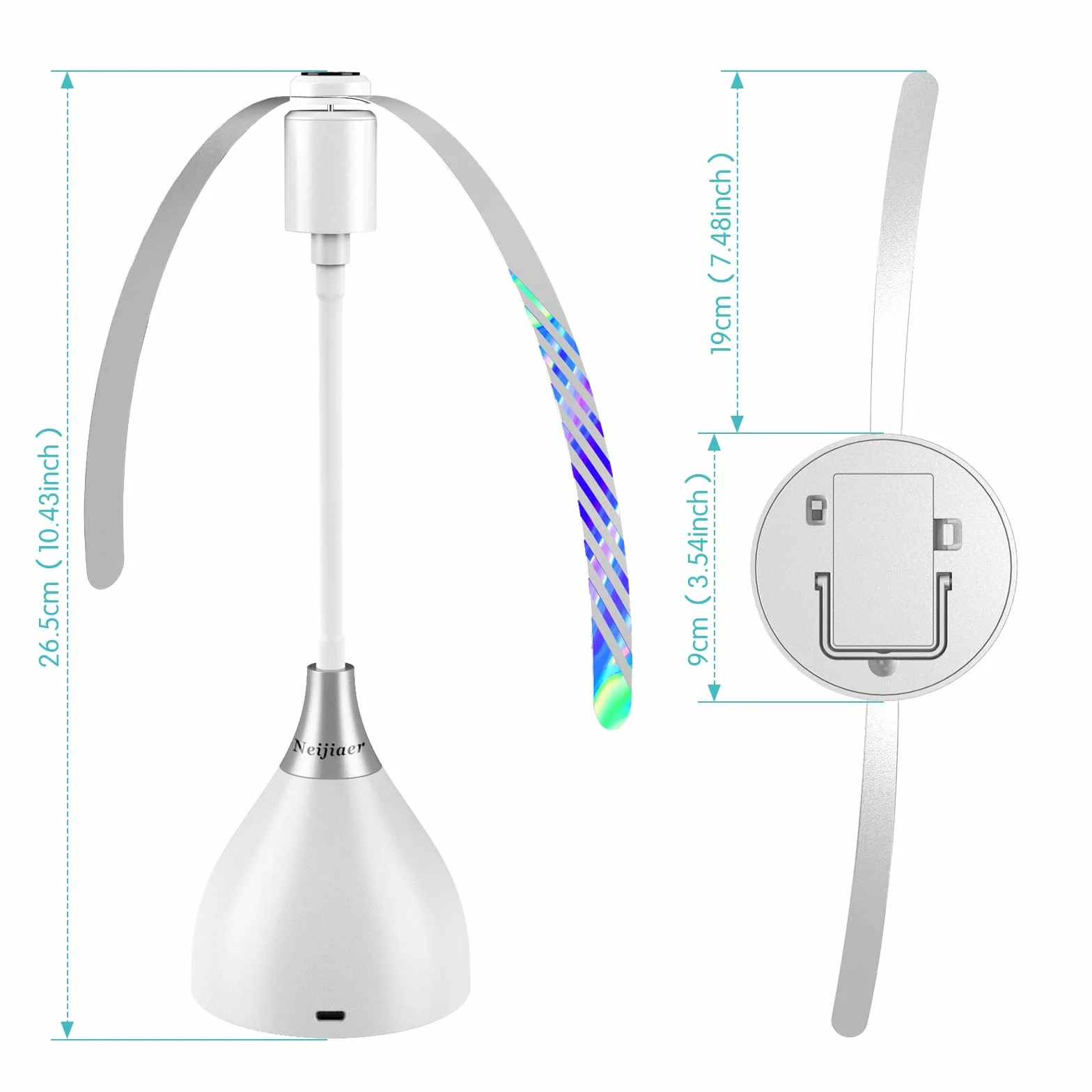 Repelente de Moscas Ventilador Anti Moscas Exterior Portátil para Picnics y Barbacoas