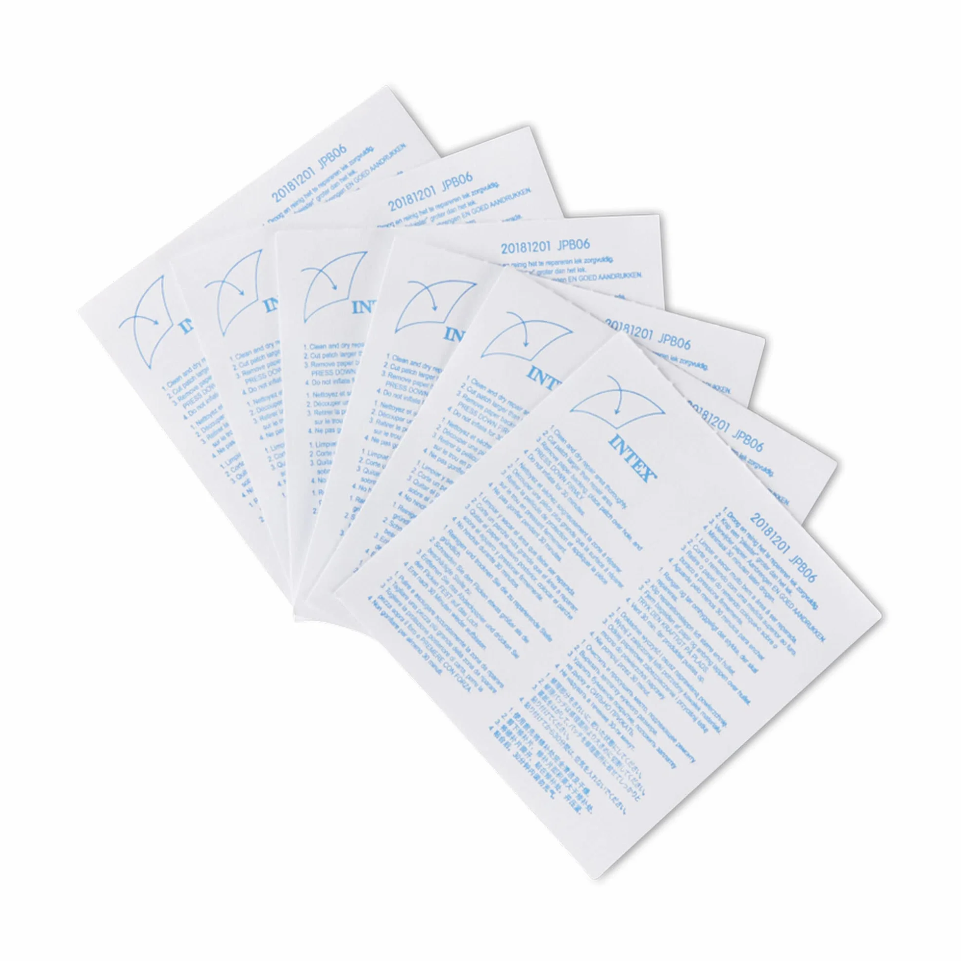 Intex Set de reparación Parches autoadhesivos 7 x 7 cm