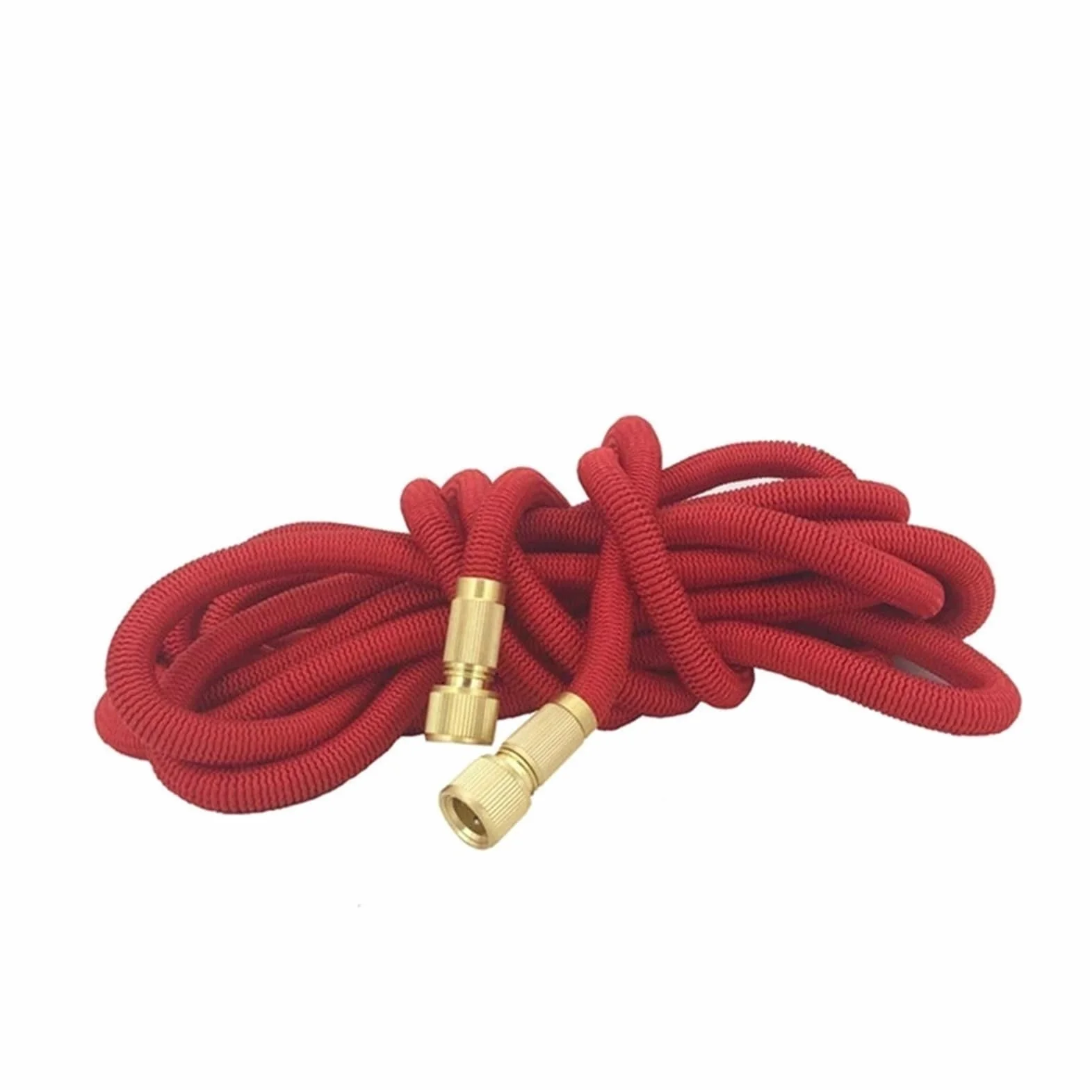 SBTRKT Manguera for Agua de jardín, Conector de Metal Doble expandible, Carrete de PVC de Alta presión, tuberías de Agua mágicas for riego de Granja y jardín(Red,17FT-5M)