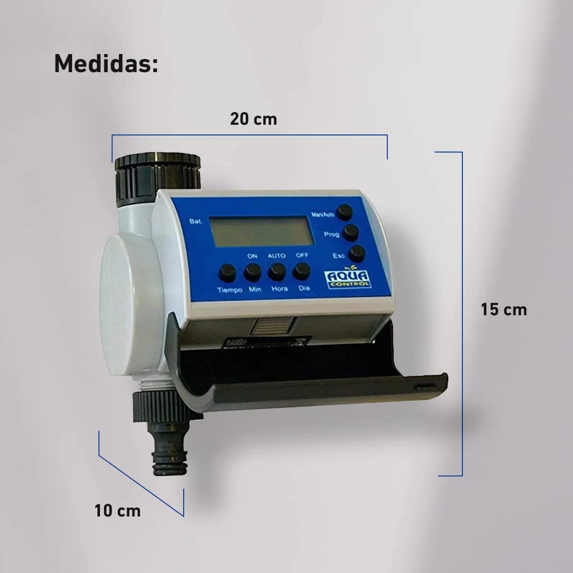 Aqua Control C4100 Programador de Riego Jardín LCD 8 Arranques día