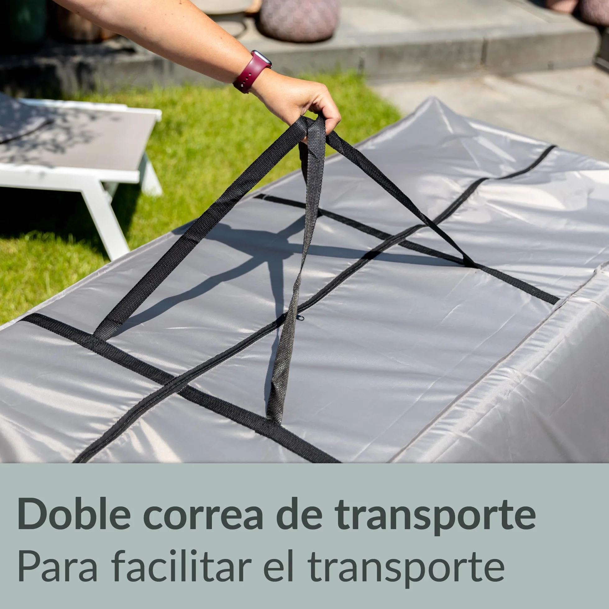 Bolsa de Almacenamiento para Cojines de jardín 175 x 60 x 80 cm Impermeable