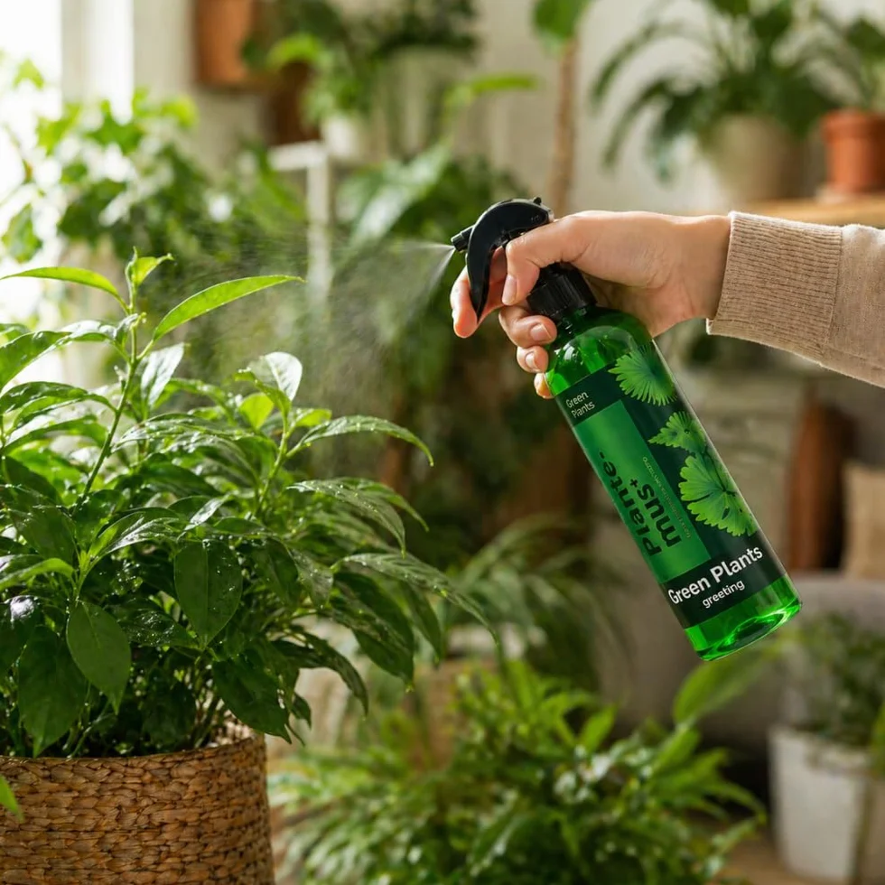 Plantemus Reverdeciente Fertilizante Foliar con Bioestimulante Potenciador de Clorofila Nitrógeno Magnesio Azufre Hierro Spray 500 ml