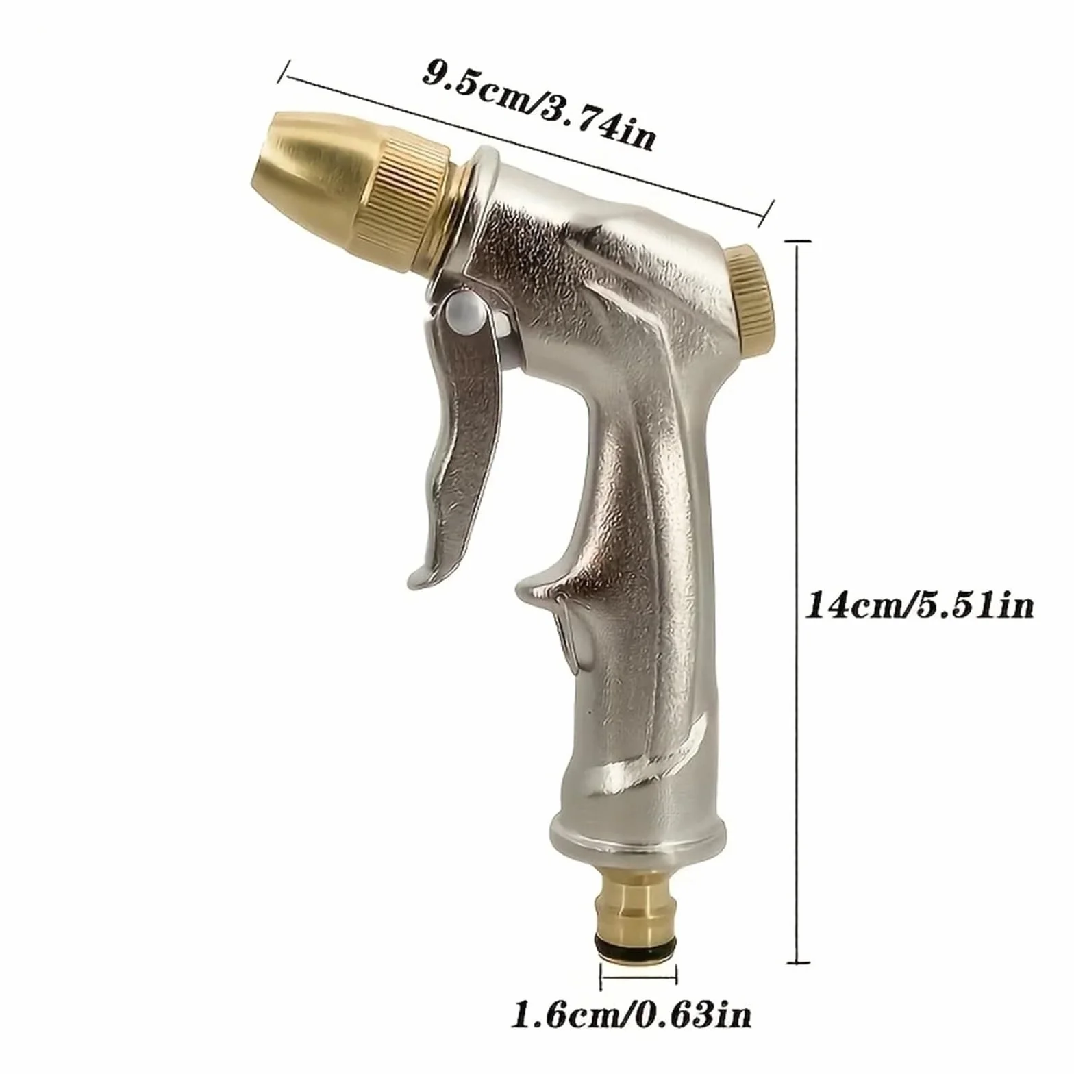Pistola De Agua Alta Presión Portátil, Limpieza Metales Ajustable, Máquina Lavado Coches, Manguera Riego Jardín, Boquilla Rociadora, Espuma PrevencióN De Fugas De Alta PresióN