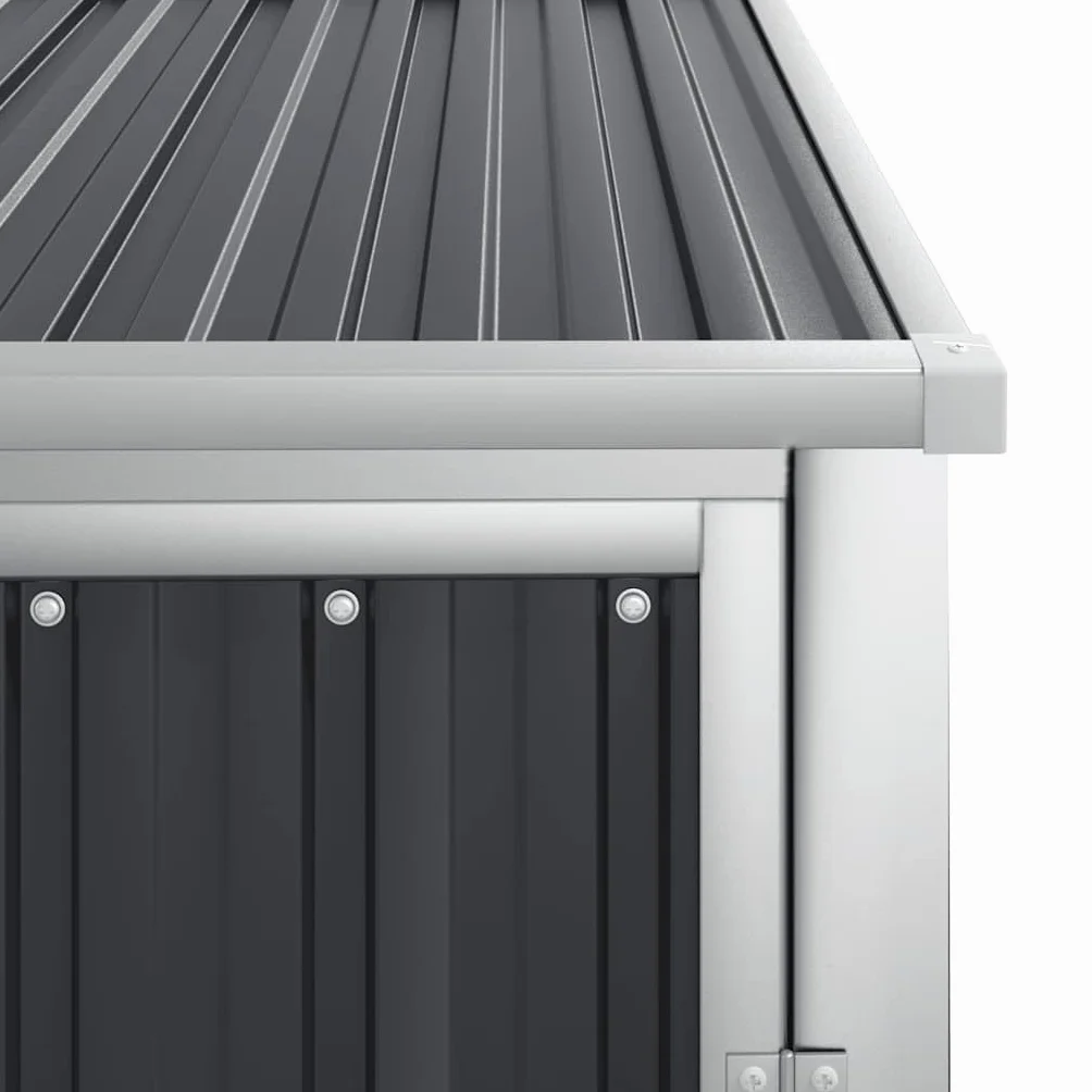 vidaXL Cobertizo de Jardín Acero Galvanizado 88x89x159 cm Caseta Almacenamiento Exterior Puerta Cerrable Armario Herramientas Resistente Clima