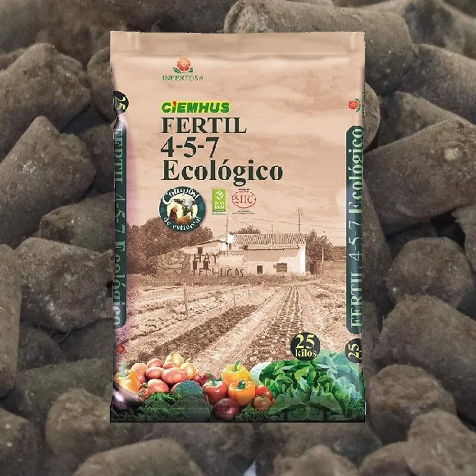Compost Orgánico Pelletizado 4-5-7 25 KG Ecológico CIEMHUS