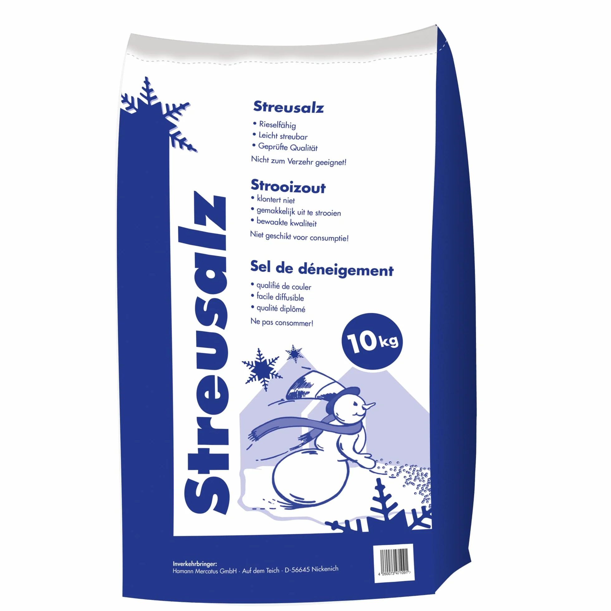 Saco de sal Hamann 10 kg para hielo y nieve