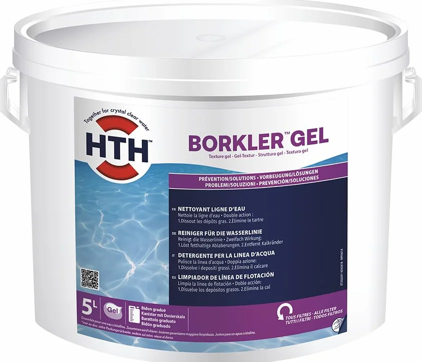 HTH Borkler Gel Quitamanchas Piscina Limpiador Línea de Agua