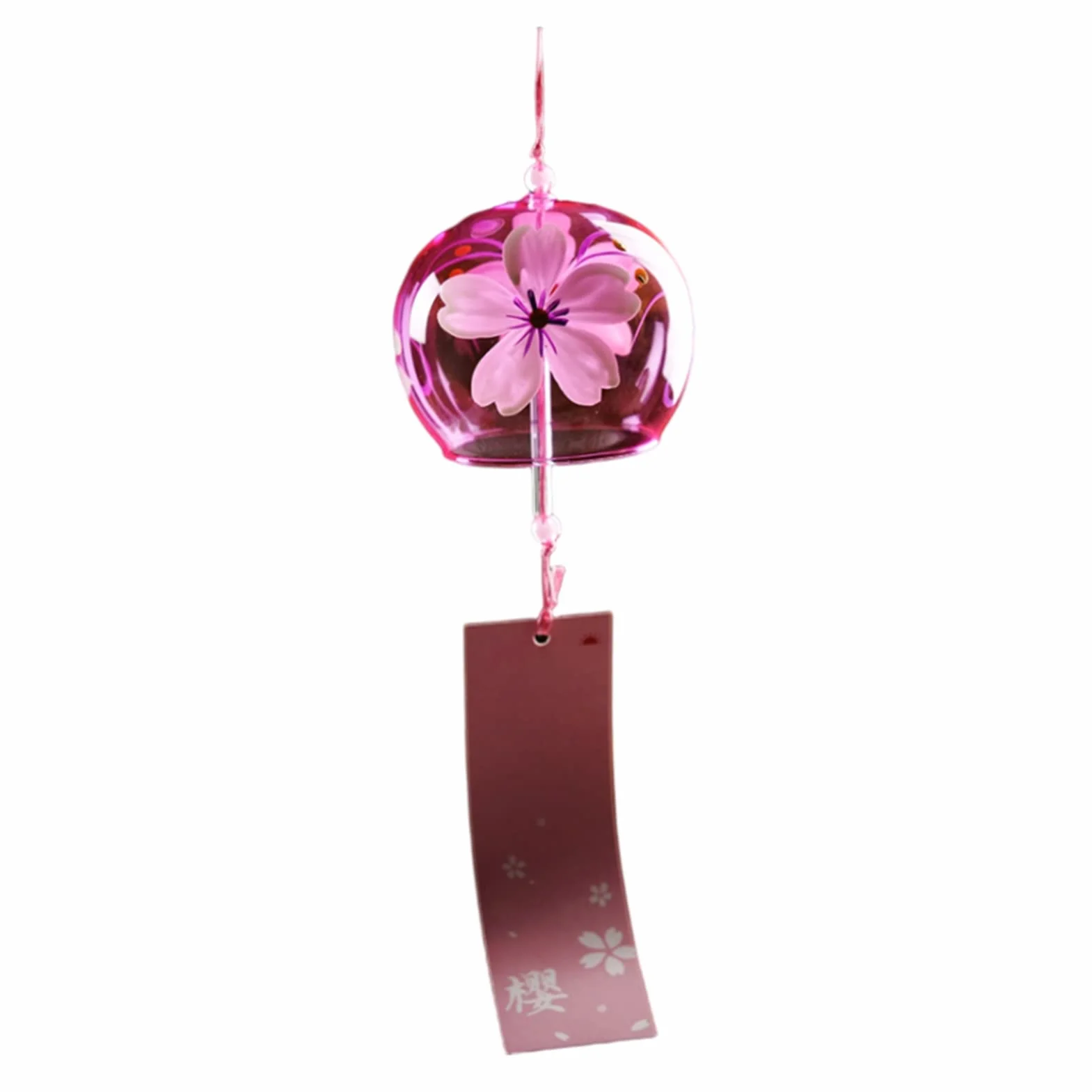 Campanas de Viento japonesas con Flores románticas Exteriores Tradicionales de la Suerte