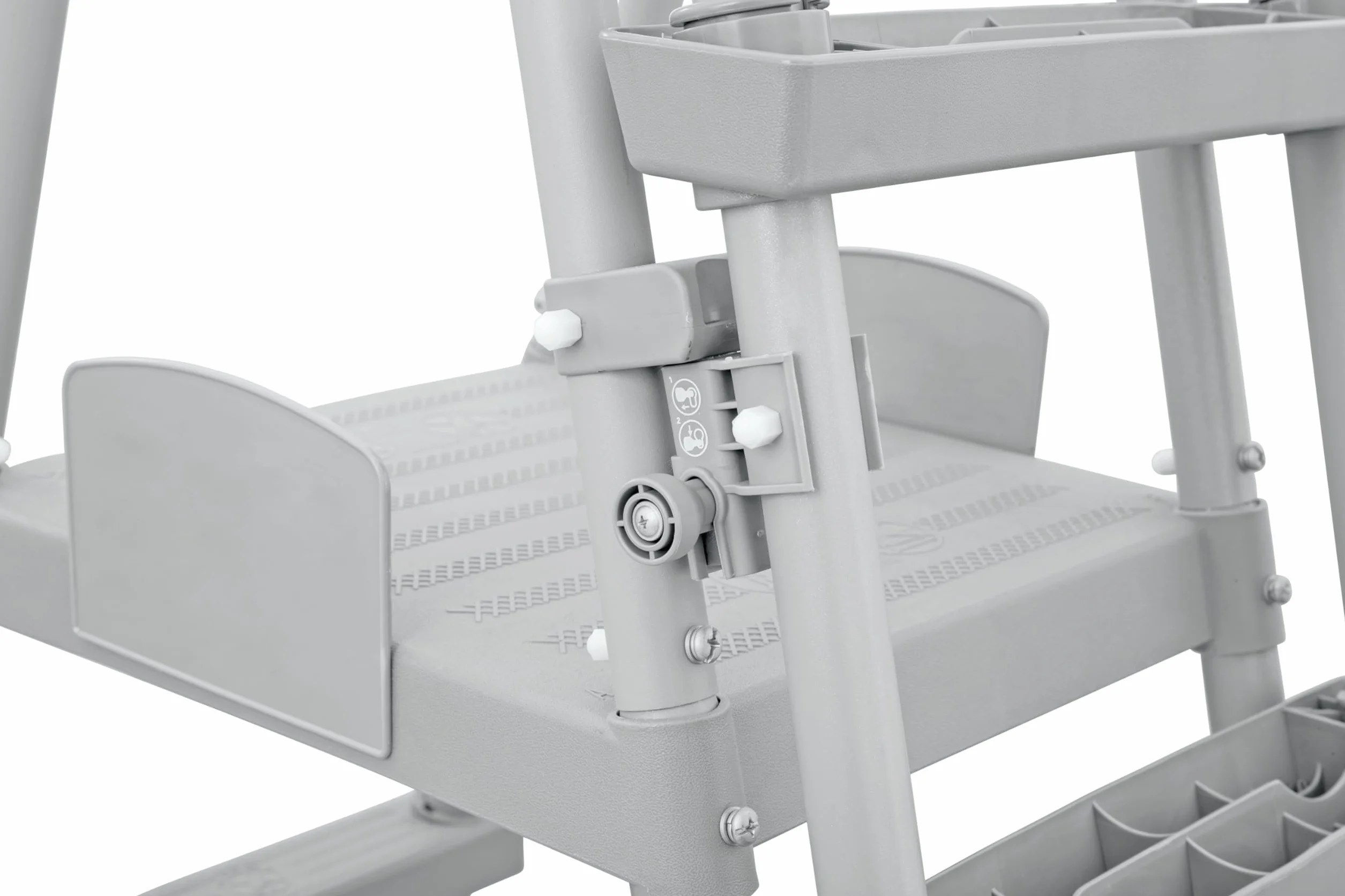 Bestway Escalera para Piscina Abatible 1,32 m con Seguro
