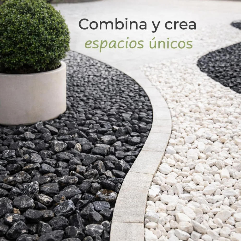 Vegara Stone Canto rodado Decorativo Negro Puro 20/40MM